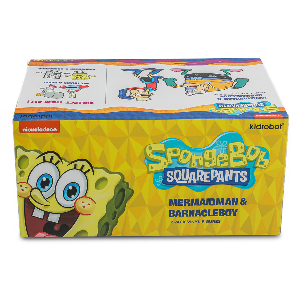 SpongeBob SquarePants - Mermaidman & Barnacleboy Vinyl Mini Figure 2-Pack - Kidrobot