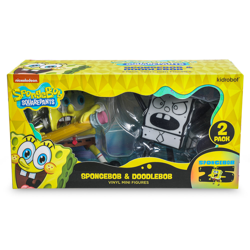 SpongeBob SquarePants - SpongeBob & DoodleBob Vinyl Mini Figure 2-Pack - Kidrobot