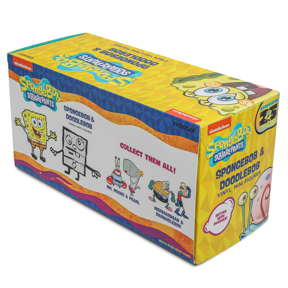 SpongeBob SquarePants - SpongeBob & DoodleBob Vinyl Mini Figure 2-Pack - Kidrobot