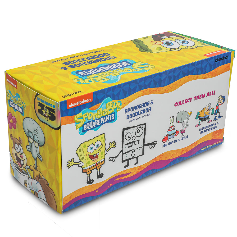 SpongeBob SquarePants - SpongeBob & DoodleBob Vinyl Mini Figure 2-Pack - Kidrobot