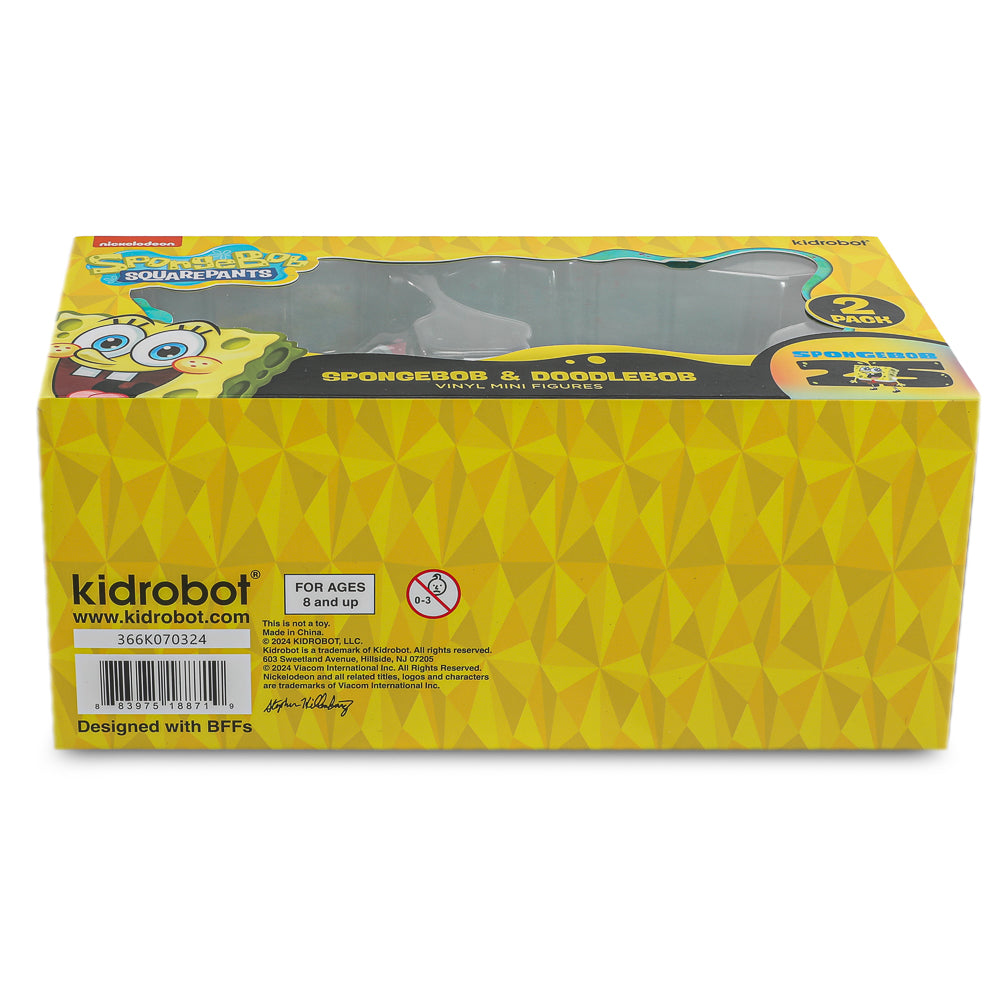 SpongeBob SquarePants - SpongeBob & DoodleBob Vinyl Mini Figure 2-Pack - Kidrobot
