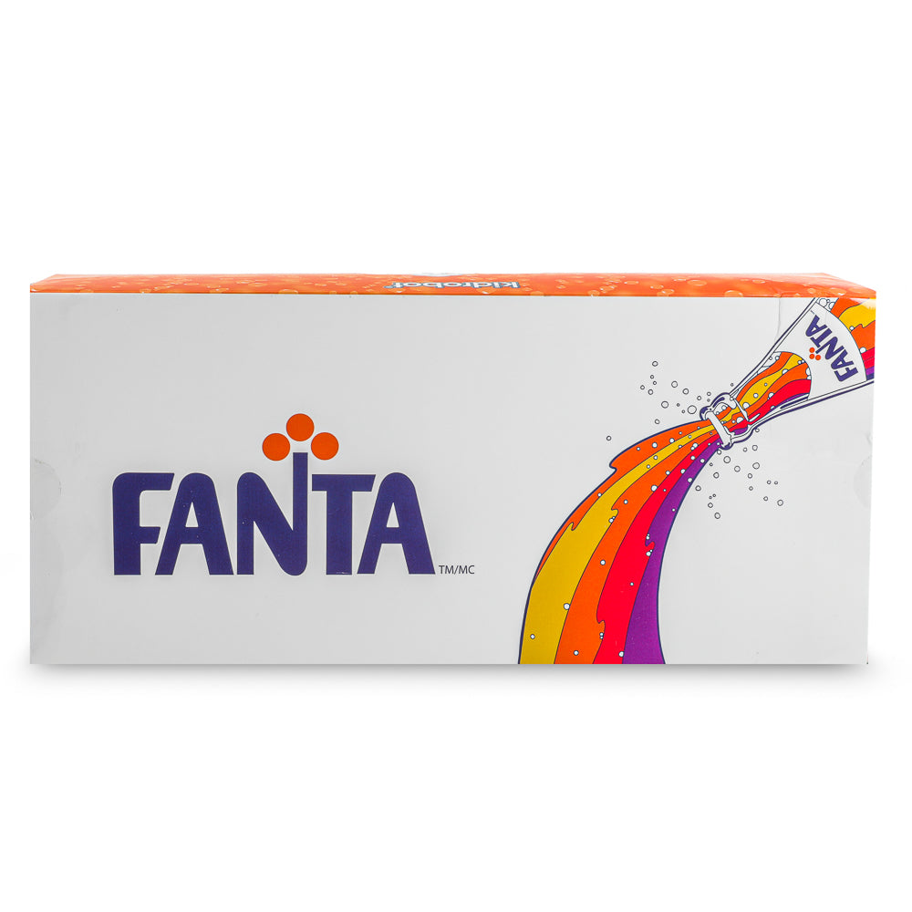Set of four Kidrobot Fanta 3-inch resin Dunny art figures by Coca-Cola, featuring colorful, collectible designer toy characters.