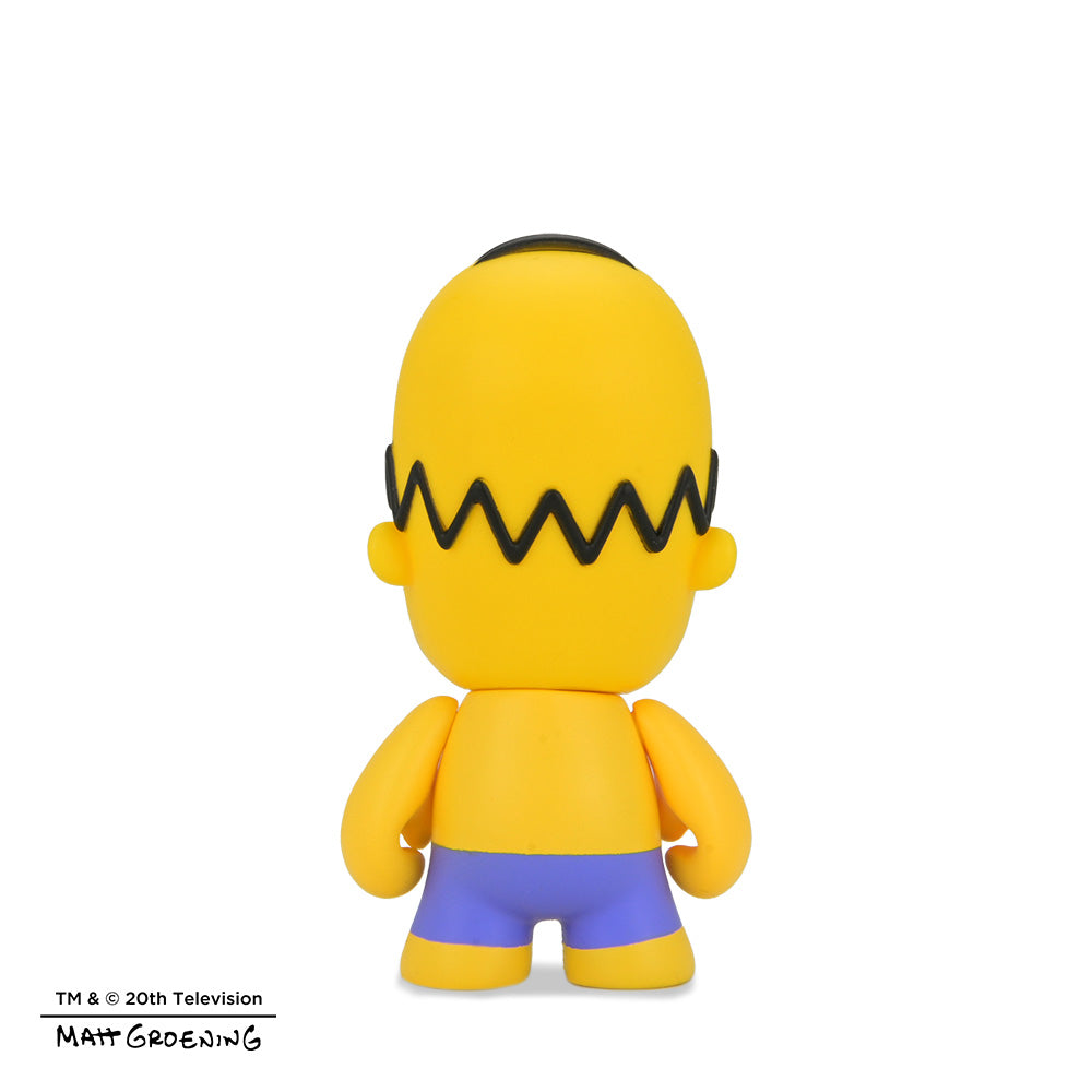 The Simpsons Many Faces of Homer blind box mini figure from The Simpsons series, showing Homer with various facial expressions.