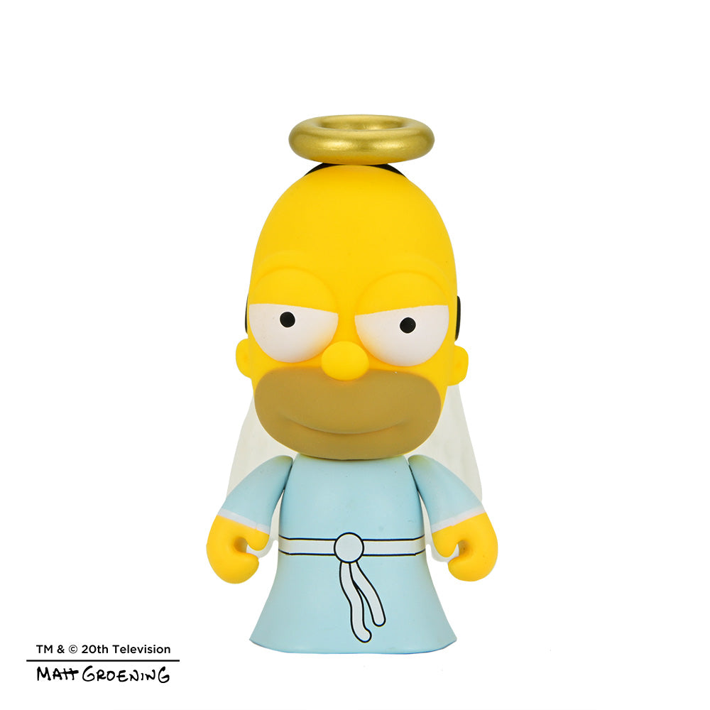 The Simpsons Many Faces of Homer blind box mini figure by The Simpsons, showing Homer in various expressive poses.