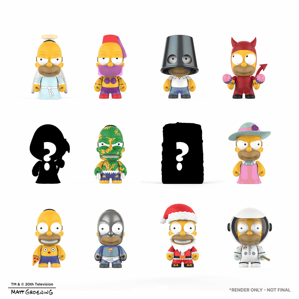 Sim Sims Hommer The Simpsons Many Faces of Homer Blind Box Mini Figure Series