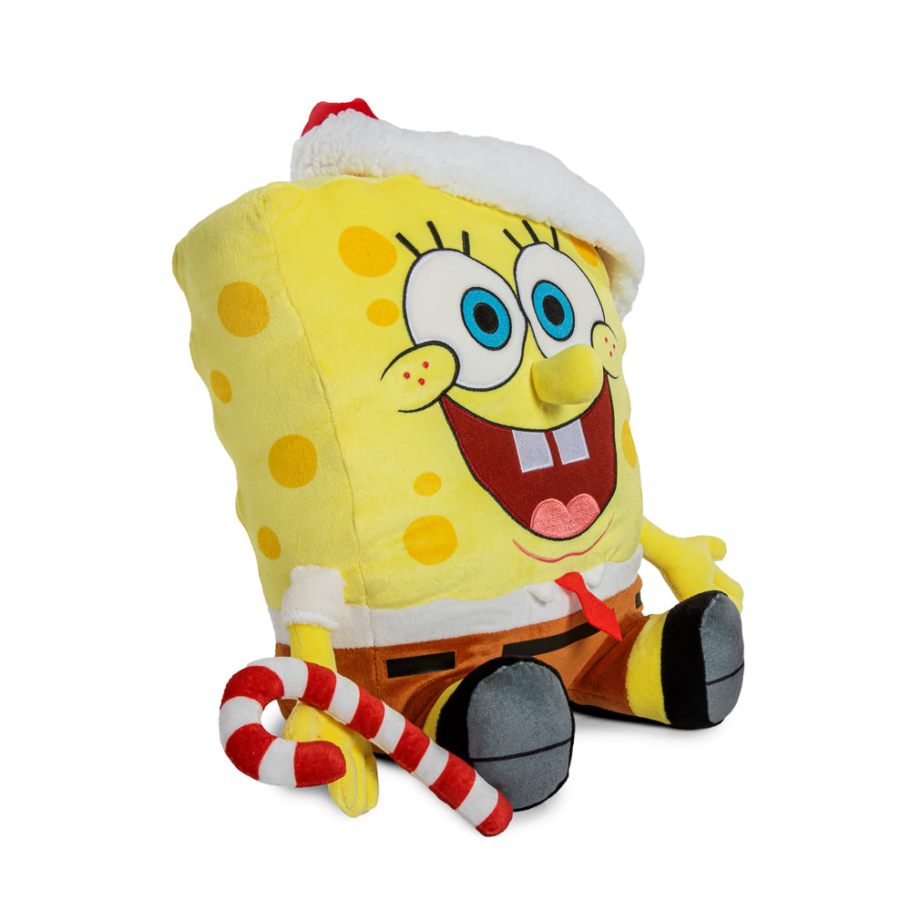 SpongeBob SquarePants - Santa SpongeBob HugMe Plush with Shake Action - Kidrobot