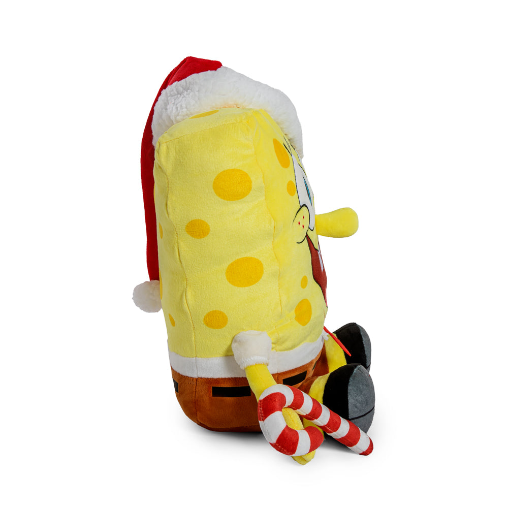 SpongeBob SquarePants - Santa SpongeBob HugMe Plush with Shake Action - Kidrobot