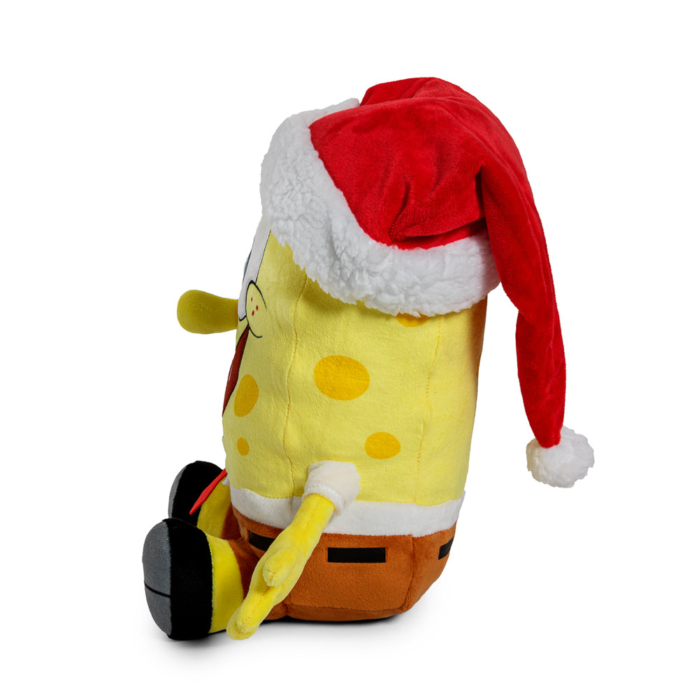 SpongeBob SquarePants - Santa SpongeBob HugMe Plush with Shake Action - Kidrobot