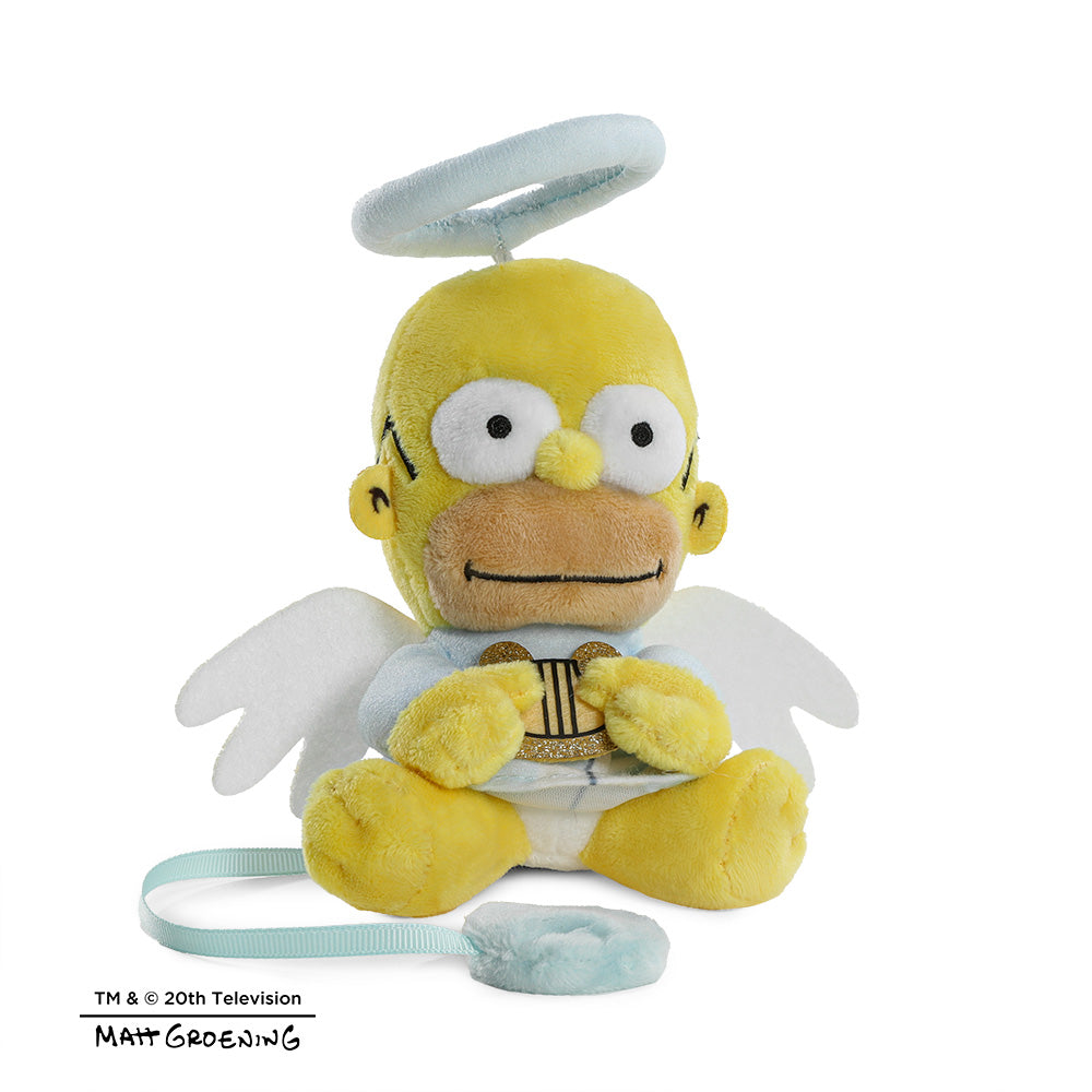 Angel Homer Simpson plush shoulder toy from The Simpsons, soft and cuddly Phunny plush character for fans.