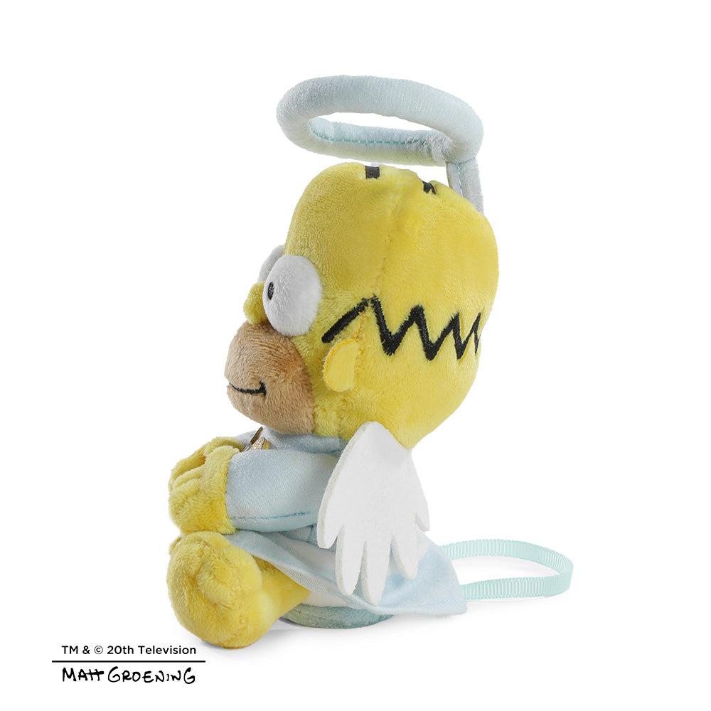Angel Homer Simpson plush shoulder Phunny from The Simpsons, soft, detailed character plush with angel wings and halo.