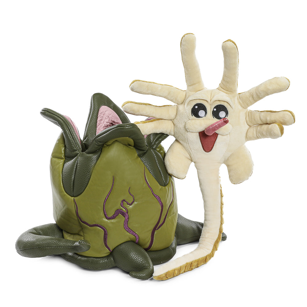Alien – Light-Up Egg and Facehugger Interactive Plush Set - Kidrobot