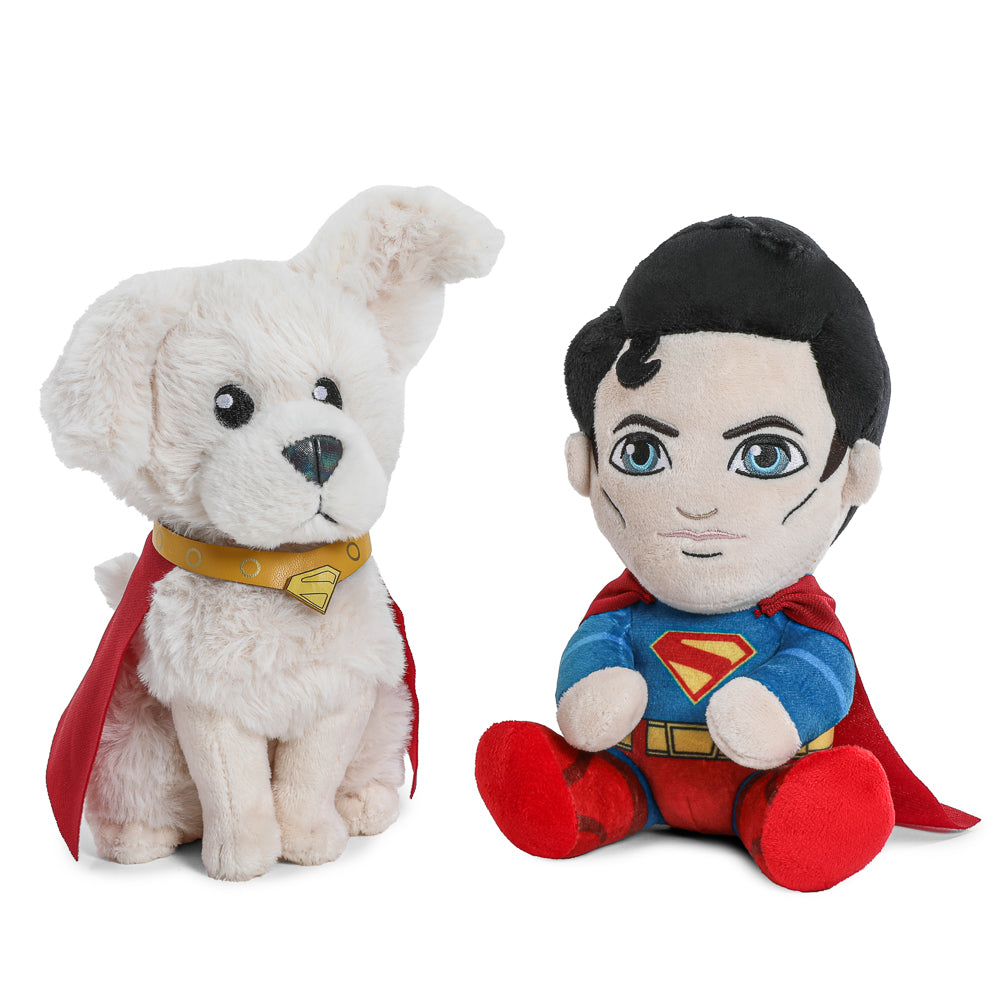 Superman (2025) - Superman and Krypto the Superdog Phunny Plush - Kidrobot