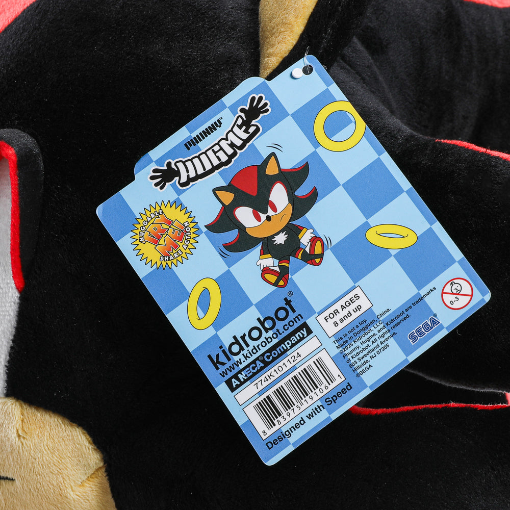 Sonic the Hedgehog - Shadow HugMe Plush with Shake Action - Kidrobot