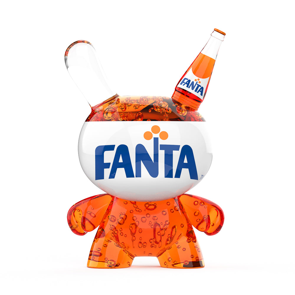 Kidrobot & Fanta 8" Fanta Orange Resin Dunny Art Figure (Limited Edition of 1000) (PRE-ORDER) - Kidrobot