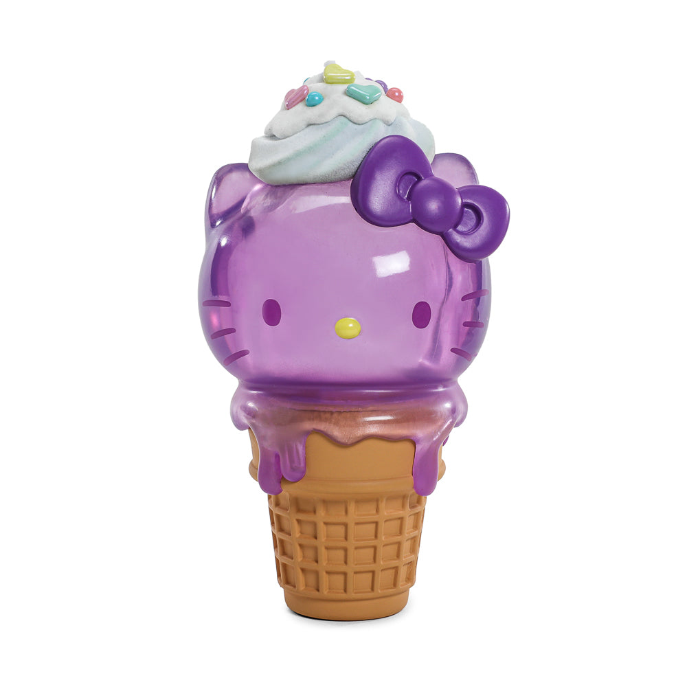 Hello Kitty® Ice Cream Cone 6” Vinyl Art Figure – Translucent Ube Edition - Kidrobot.com Exclusive (Limited Edition of 500) - Kidrobot