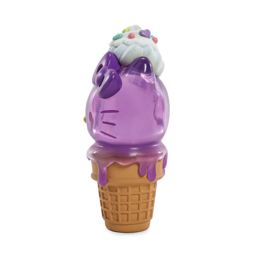 Hello Kitty® Ice Cream Cone 6” Vinyl Art Figure – Translucent Ube Edition - Kidrobot.com Exclusive (Limited Edition of 500) - Kidrobot