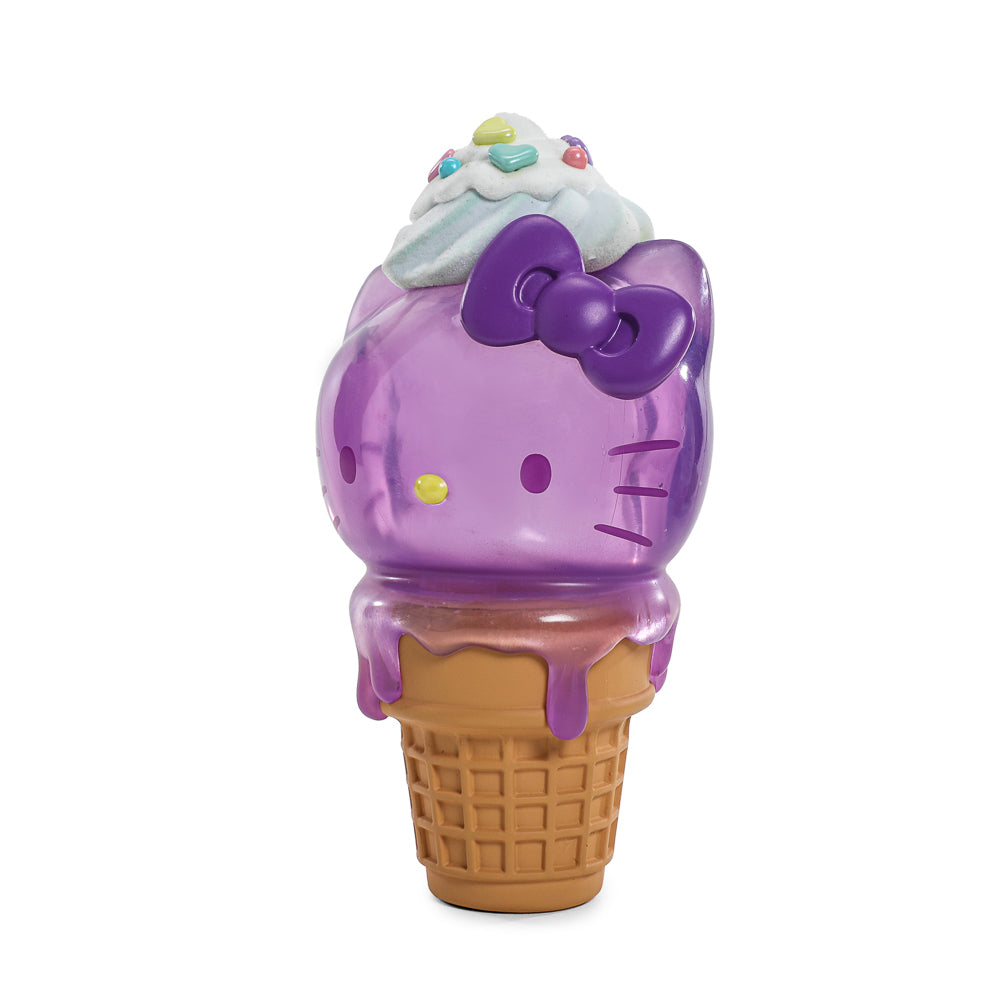 Hello Kitty® Ice Cream Cone 6” Vinyl Art Figure – Translucent Ube Edition - Kidrobot.com Exclusive (Limited Edition of 500) - Kidrobot
