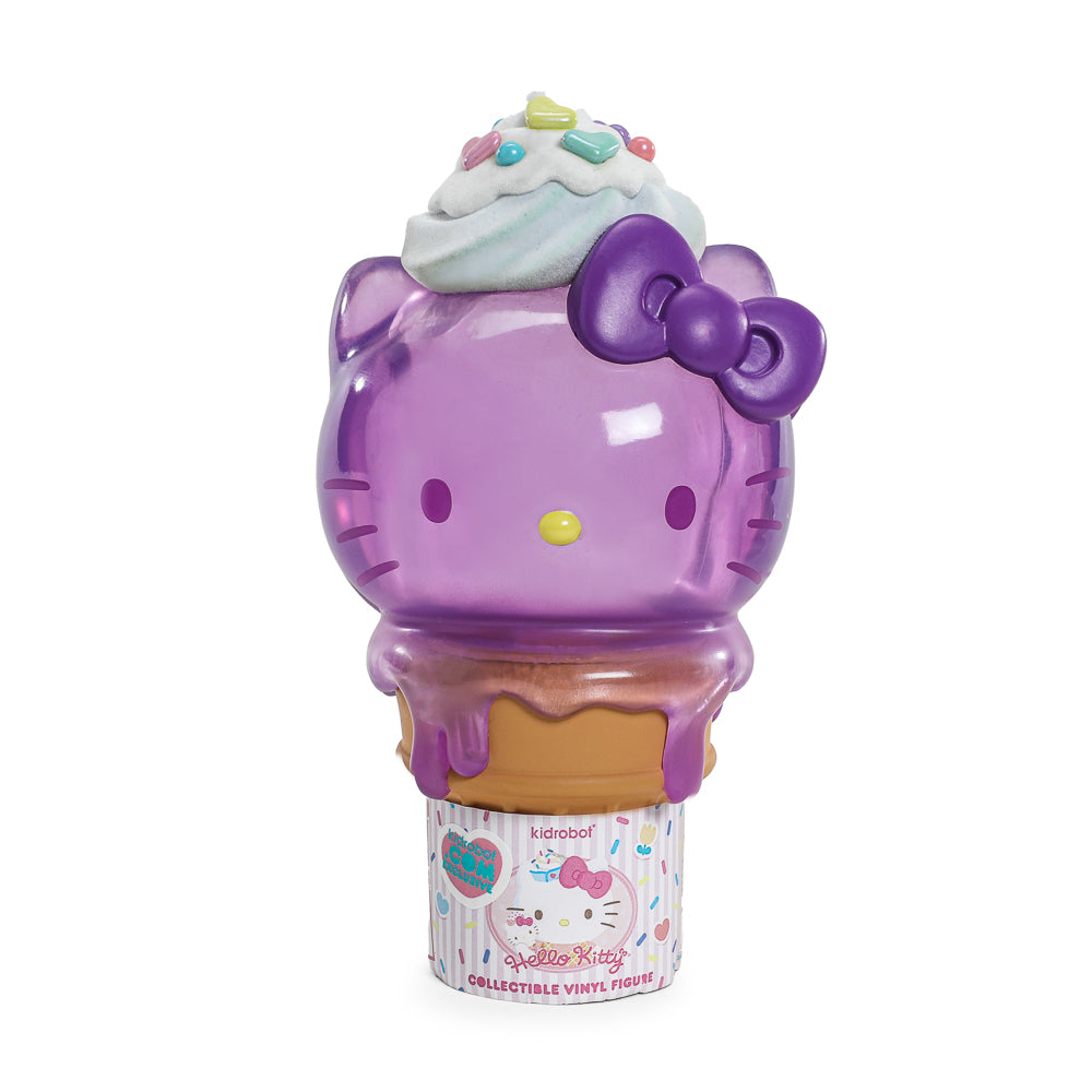 Hello Kitty® Ice Cream Cone 6” Vinyl Art Figure – Translucent Ube Edition - Kidrobot.com Exclusive (Limited Edition of 500) - Kidrobot