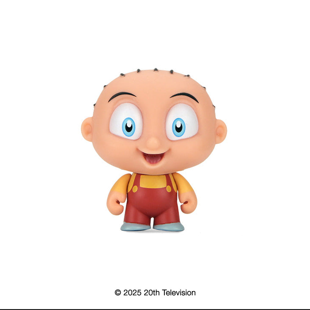 Family Guy Freakin' Sweet 3-inch vinyl mini figure blind box, front view showing colorful character design and packaging.