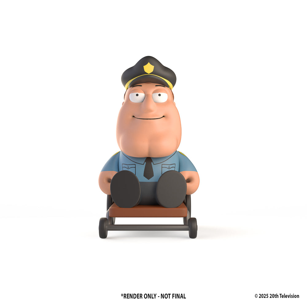 Family Guy: Freakin' Sweet 3” Vinyl Mini Figure Blind Box Series - Kidrobot - Officer Joe Swanson Mini Figure