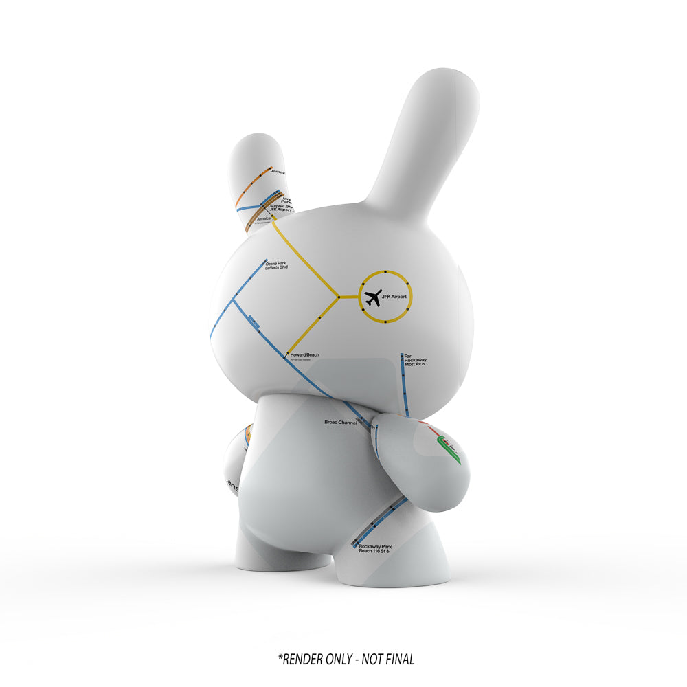 Metropolitan Transportation Authority x Kidrobot - MTA New York City Subway Map Dunny 8" Vinyl Art Figure - Kidrobot