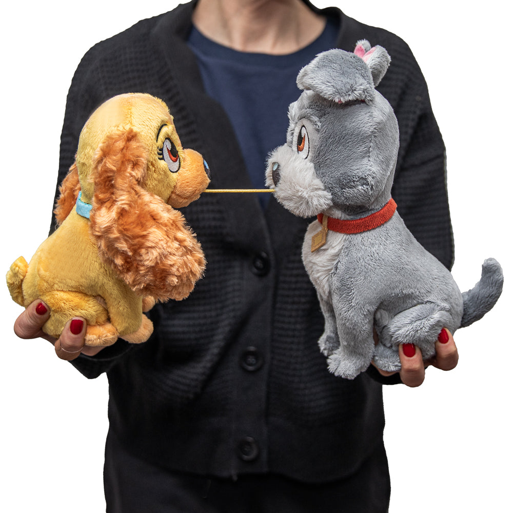 Disney Lady and the Tramp - Spaghetti Kiss Interactive Plush Set - Kidrobot