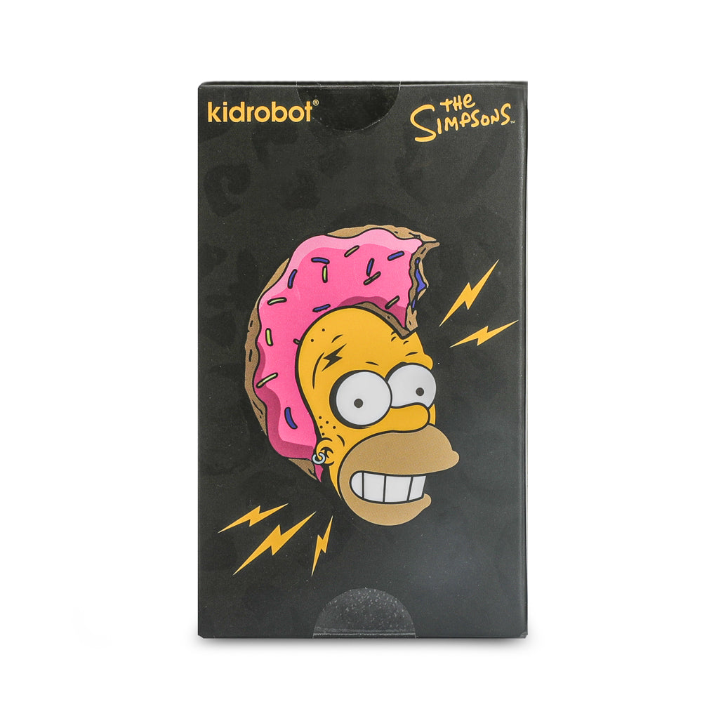 The Simpsons - Donut Riot Punk Homer 3" Vinyl Mini Figure - Crimson Glaze Edition (Limited Edition of 500) - Kidrobot.com Exclusive