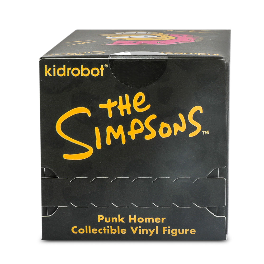 The Simpsons - Donut Riot Punk Homer 3" Vinyl Mini Figure - Crimson Glaze Edition (Limited Edition of 500) - Kidrobot.com Exclusive