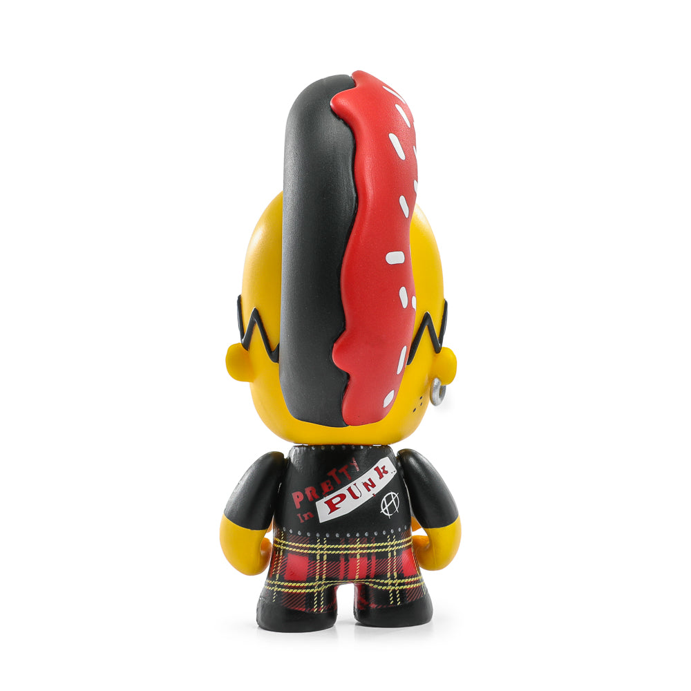 The Simpsons - Donut Riot Punk Homer 3" Vinyl Mini Figure - Crimson Glaze Edition (Limited Edition of 500) - Kidrobot.com Exclusive