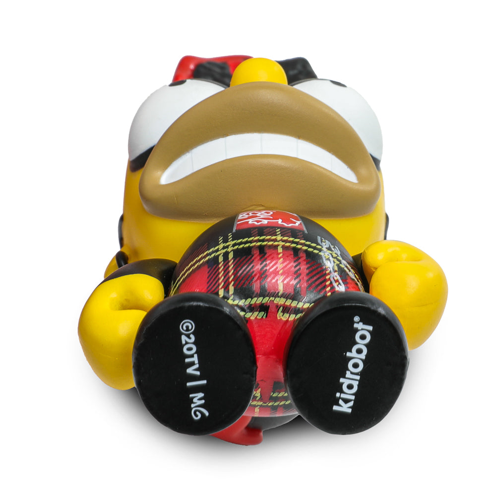 The Simpsons - Donut Riot Punk Homer 3" Vinyl Mini Figure - Crimson Glaze Edition (Limited Edition of 500) - Kidrobot.com Exclusive