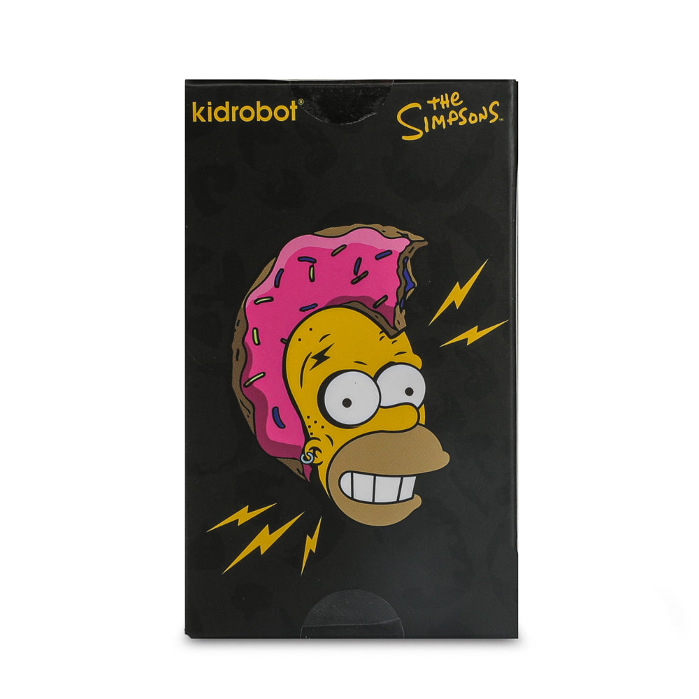 The Simpsons - Donut Riot Punk Homer 3" Vinyl Mini Figure - Pink Glaze Edition (Limited Edition of 500) - Kidrobot
