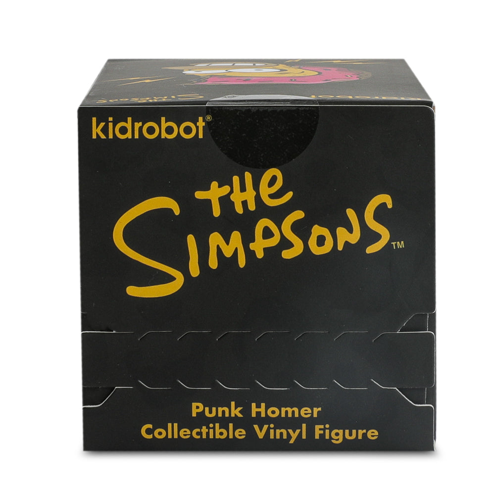 The Simpsons - Donut Riot Punk Homer 3" Vinyl Mini Figure - Pink Glaze Edition (Limited Edition of 500) - Kidrobot