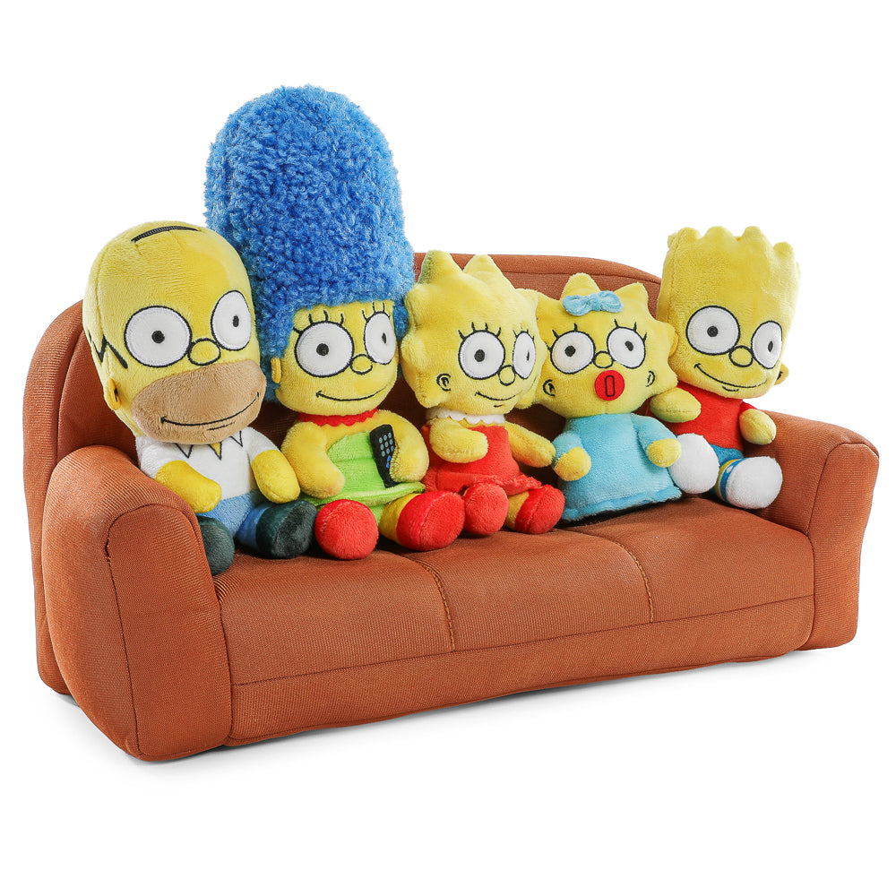 The Simpsons - Simpsons Family on Couch Interactive Plush Set (PRE-ORDER) - Kidrobot - Shop Collectible Art Toys and Plush at Kidrobot.com