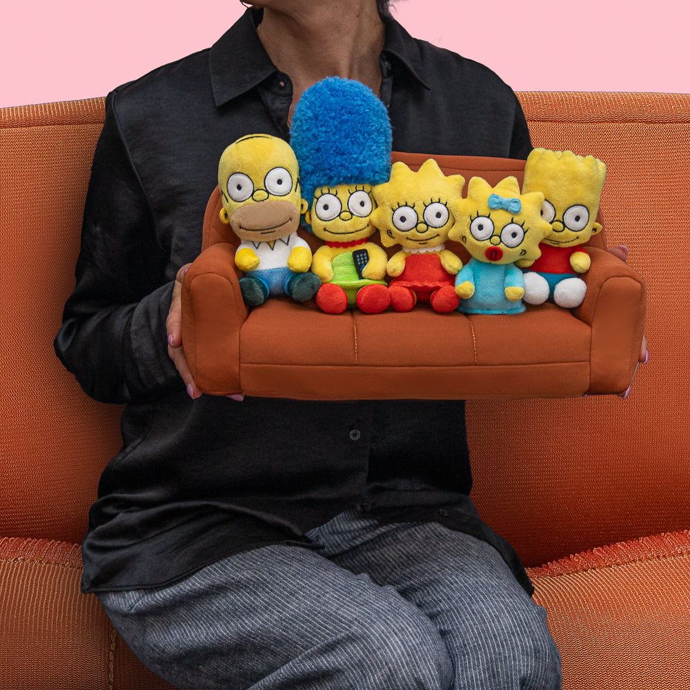 The Simpsons - Simpsons Family on Couch Interactive Plush Set (PRE-ORDER) - Kidrobot - Shop Collectible Art Toys and Plush at Kidrobot.com