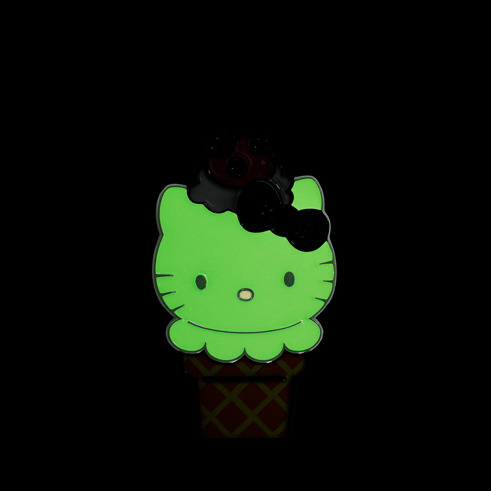 2025 CON EXCLUSIVE: Hello Kitty® Ice Cream Pin - Glow-in-the-Dark Matcha with Chocolate Edition (Limited Edition of 300) - Kidrobot