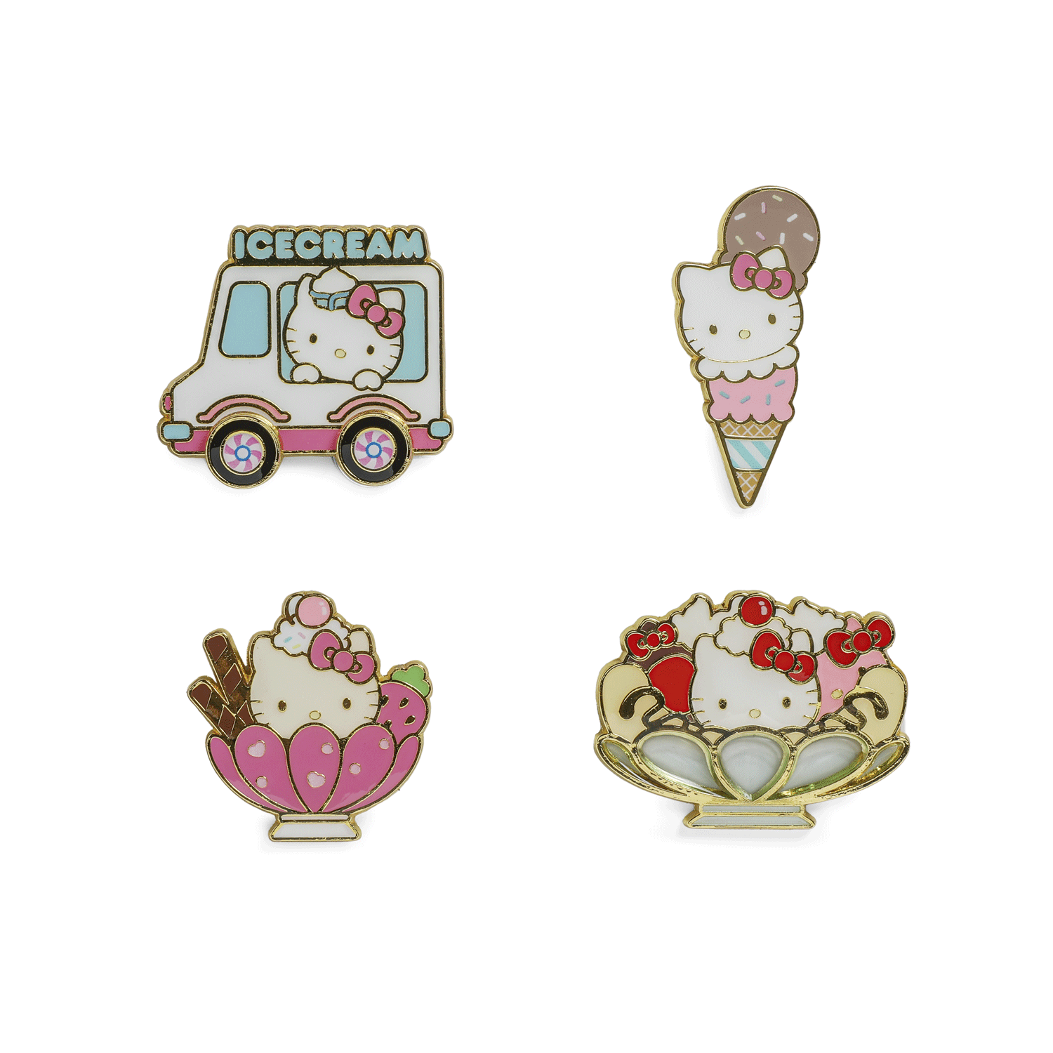 2025 CON EXCLUSIVE: Hello Kitty Ice Cream Deluxe Pins & Lanyard Set (Limited Edition of 500)