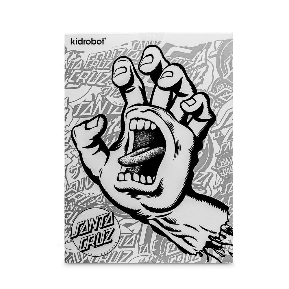 2025 CON EXCLUSIVE: Santa Cruz Skateboards - 40th Anniversary Screaming Hand 9" DIY Vinyl Art Figure (Limited Edition of 300) - Kidrobot