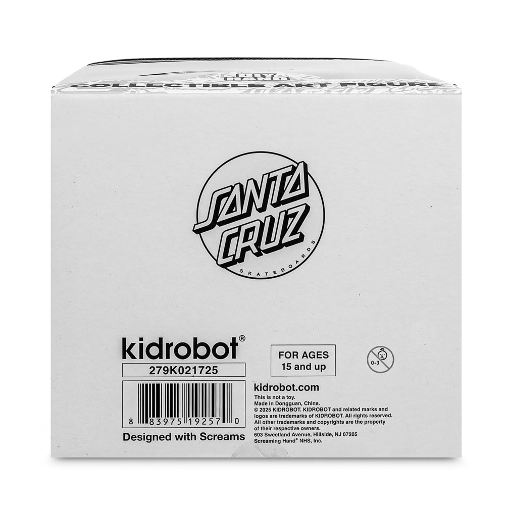 2025 CON EXCLUSIVE: Santa Cruz Skateboards - 40th Anniversary Screaming Hand 9" DIY Vinyl Art Figure (Limited Edition of 300) - Kidrobot