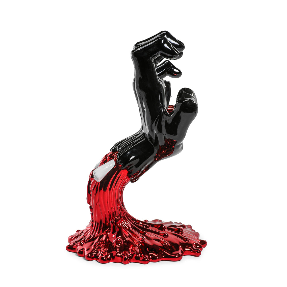 Santa Cruz Skateboards - 40th Anniversary Screaming Hand 9" Chrome Vinyl Art Figure - Blood Chrome Edition (Limited Edition of 300) (Kidrobot.com Exclusive) - Kidrobot