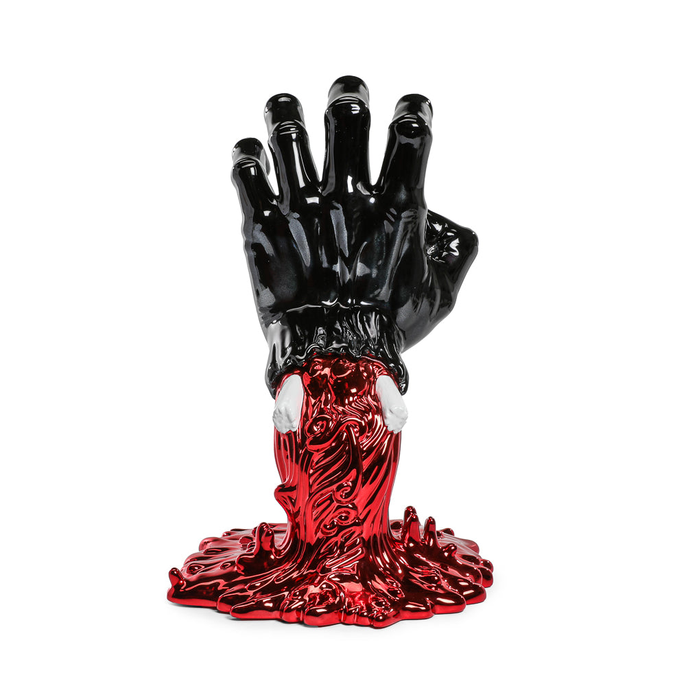 Santa Cruz Skateboards - 40th Anniversary Screaming Hand 9" Chrome Vinyl Art Figure - Blood Chrome Edition (Limited Edition of 300) (Kidrobot.com Exclusive) - Kidrobot