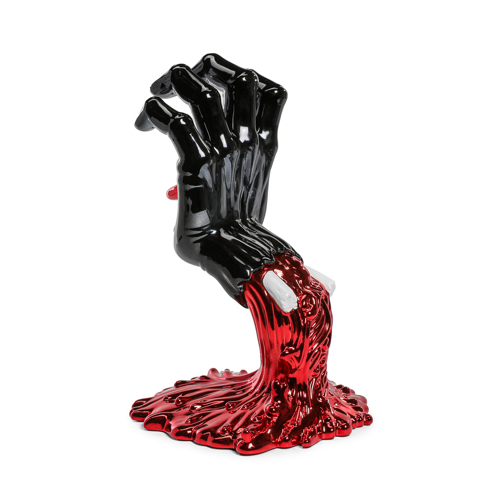 Santa Cruz Skateboards - 40th Anniversary Screaming Hand 9" Chrome Vinyl Art Figure - Blood Chrome Edition (Limited Edition of 300) (Kidrobot.com Exclusive) - Kidrobot