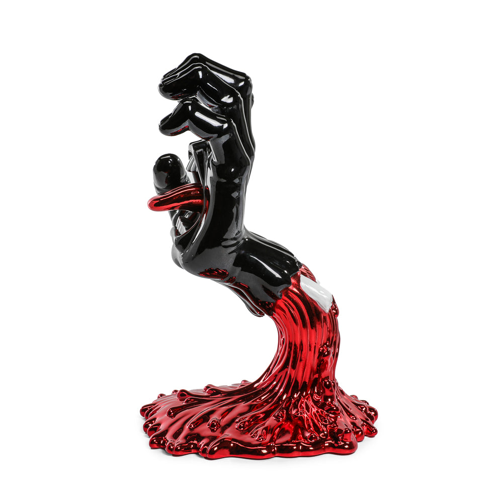 Santa Cruz Skateboards - 40th Anniversary Screaming Hand 9" Chrome Vinyl Art Figure - Blood Chrome Edition (Limited Edition of 300) (Kidrobot.com Exclusive) - Kidrobot