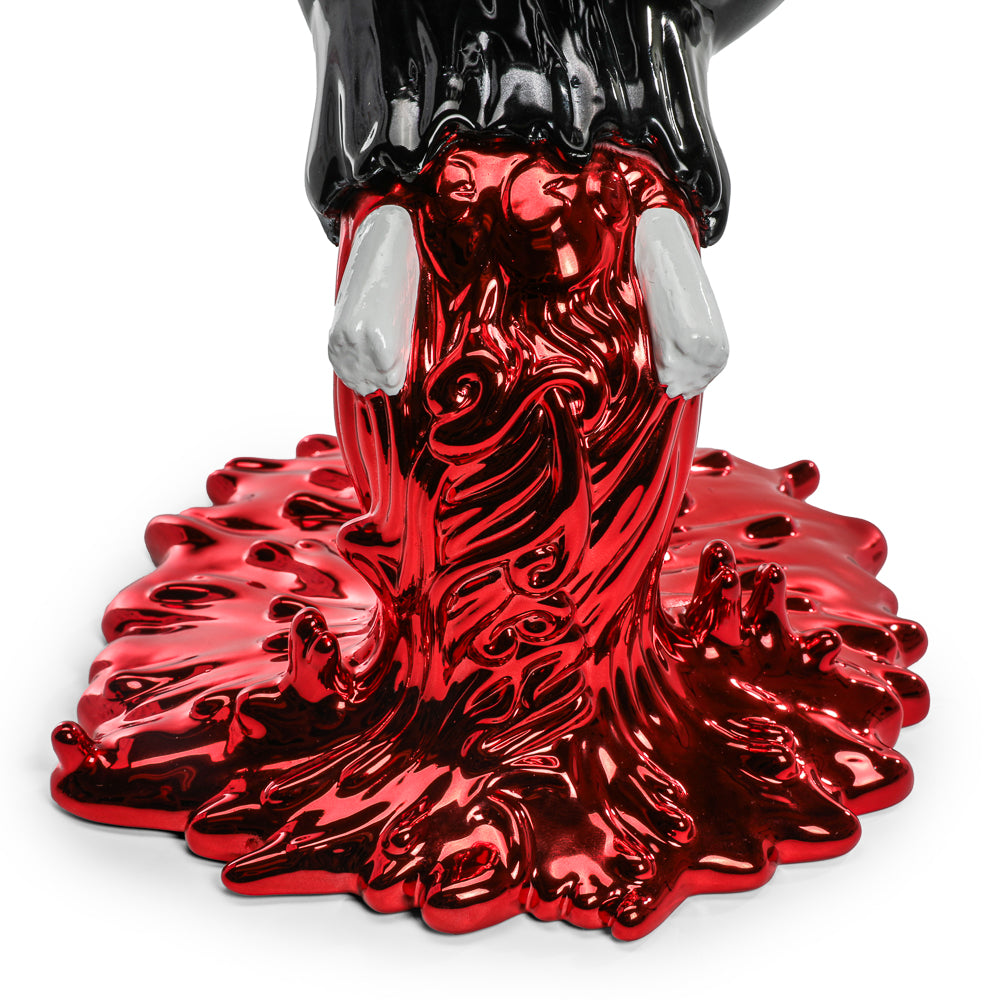 Santa Cruz Skateboards - 40th Anniversary Screaming Hand 9" Chrome Vinyl Art Figure - Blood Chrome Edition (Limited Edition of 300) (Kidrobot.com Exclusive) - Kidrobot