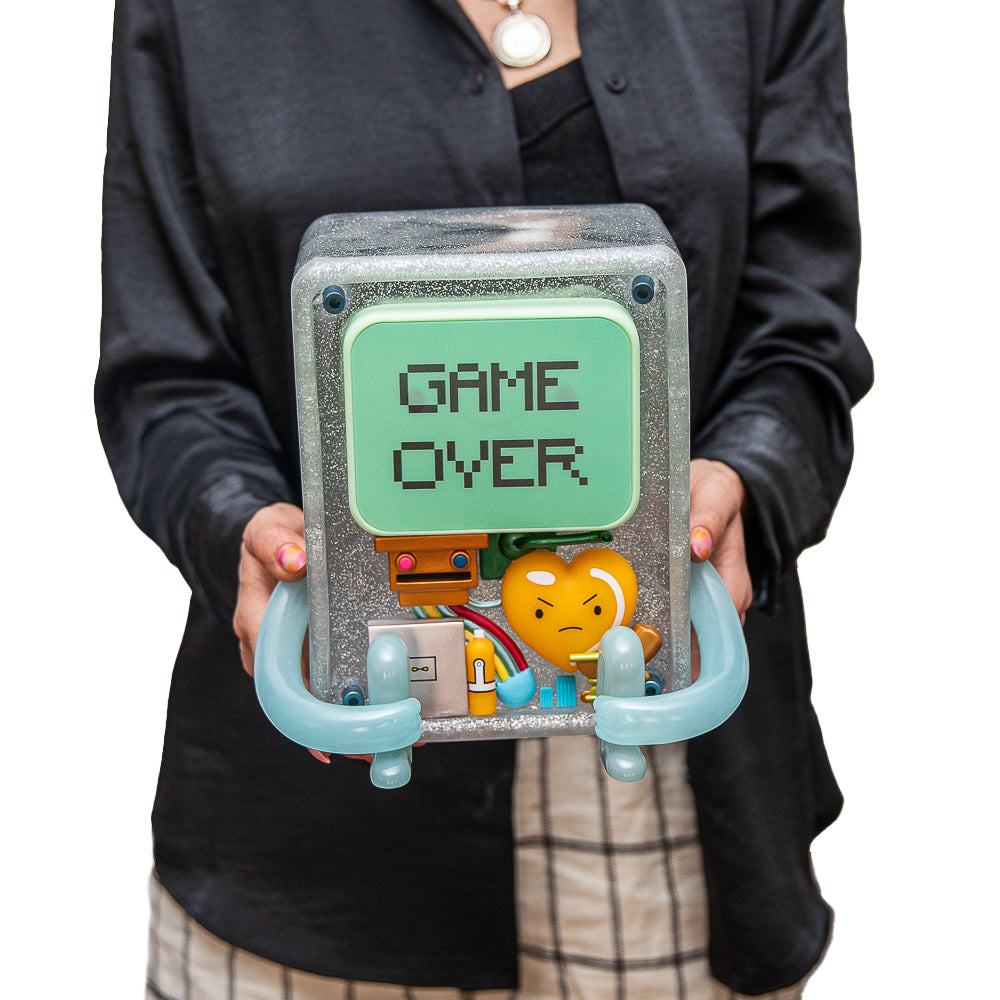 2025 CON EXCLUSIVE: Adventure Time - BMO 8" Glow-in-the-Dark Vinyl Art Figure - Game Over Edition (Limited Edition of 300) - Kidrobot