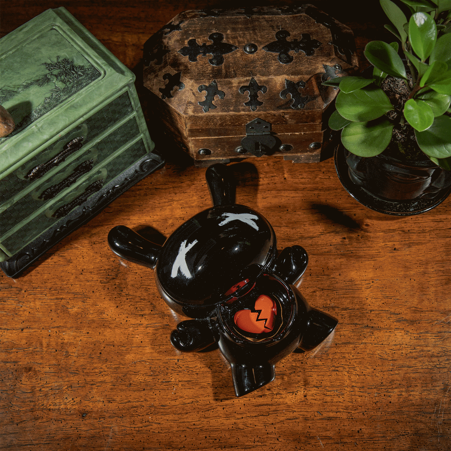 L.I.E. (LOVE ISN’T EASY) Dunny Ceramic Ashtray: BURNED Edition - Kidrobot.com Exclusive - Kidrobot