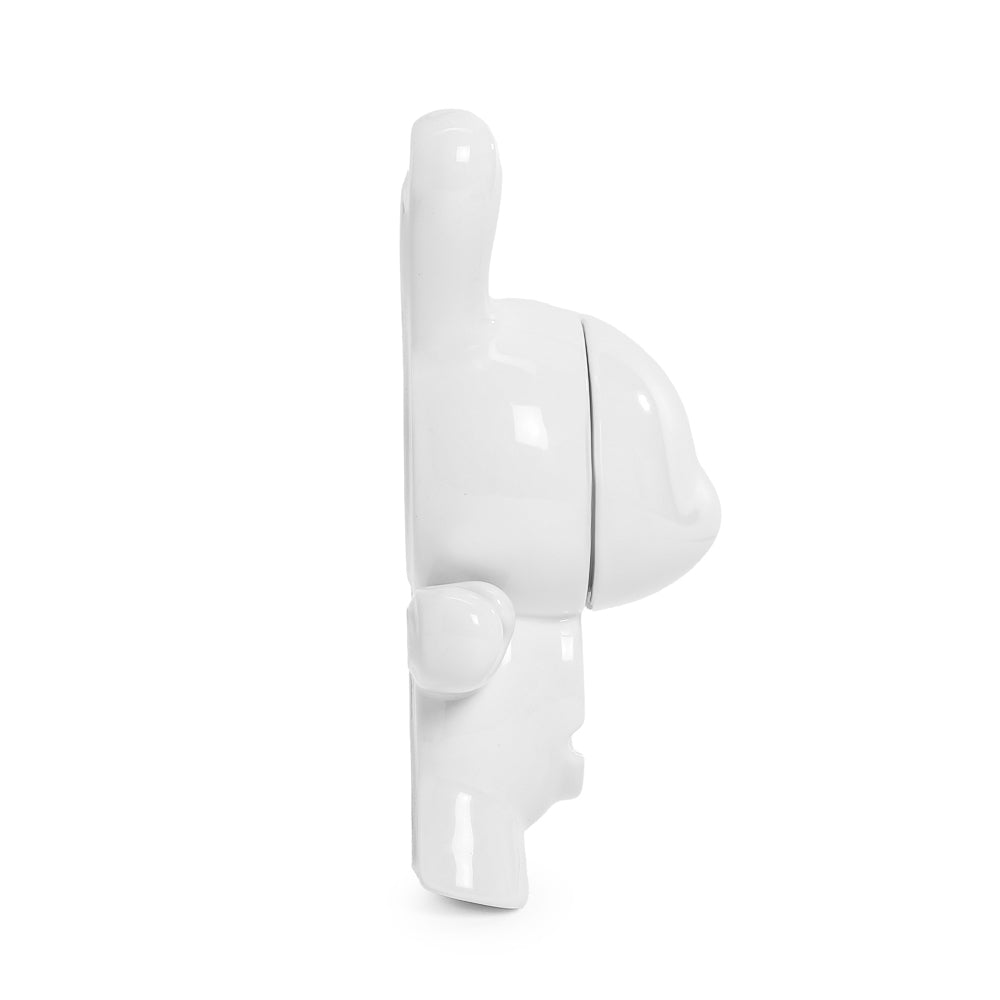 SIDE VIEW - L.I.E. (LOVE ISN’T EASY) Dunny Ceramic Ashtray: PURE Edition - Kidrobot