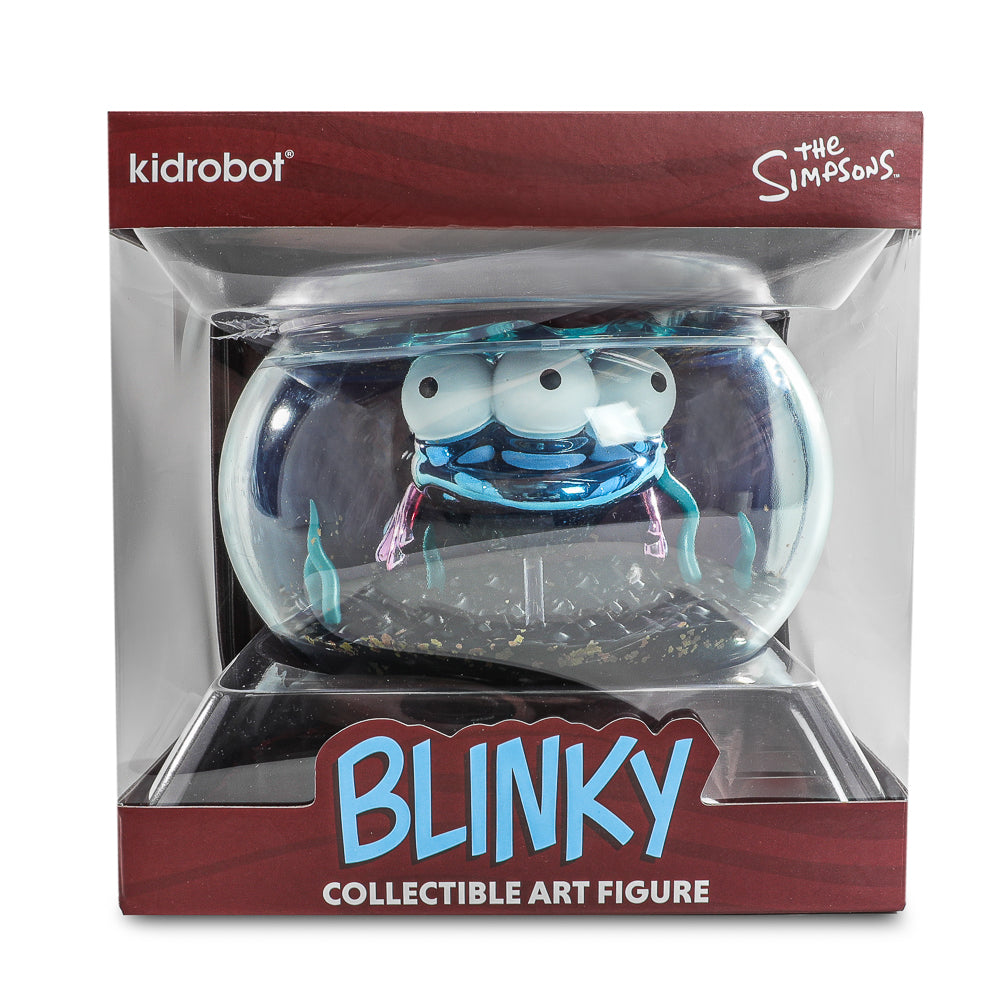 The Simpsons - Blinky in Fish Bowl 5.5” Vinyl Art Figure (Nuclear Electroplate Edition) - NYCC 2025 Debut - Kidrobot