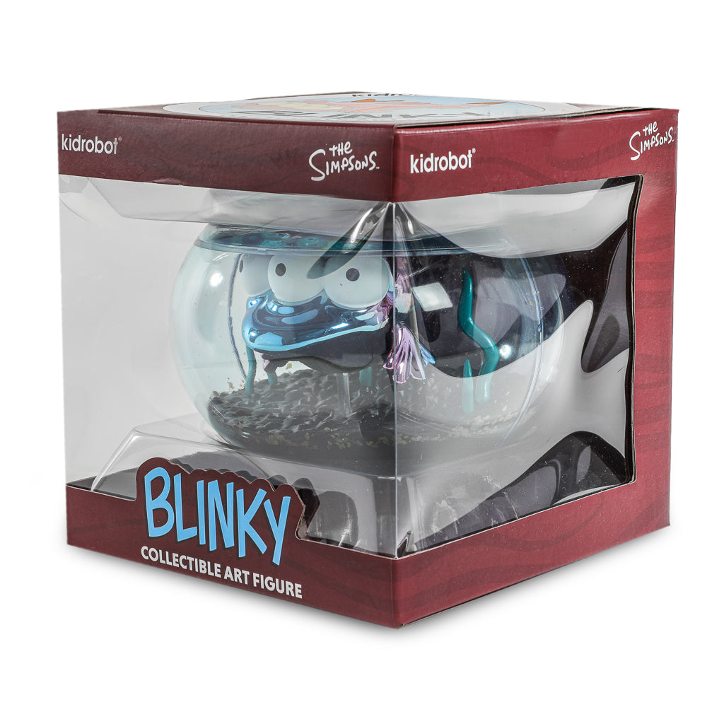 The Simpsons - Blinky in Fish Bowl 5.5” Vinyl Art Figure (Nuclear Electroplate Edition) - NYCC 2025 Debut - Kidrobot