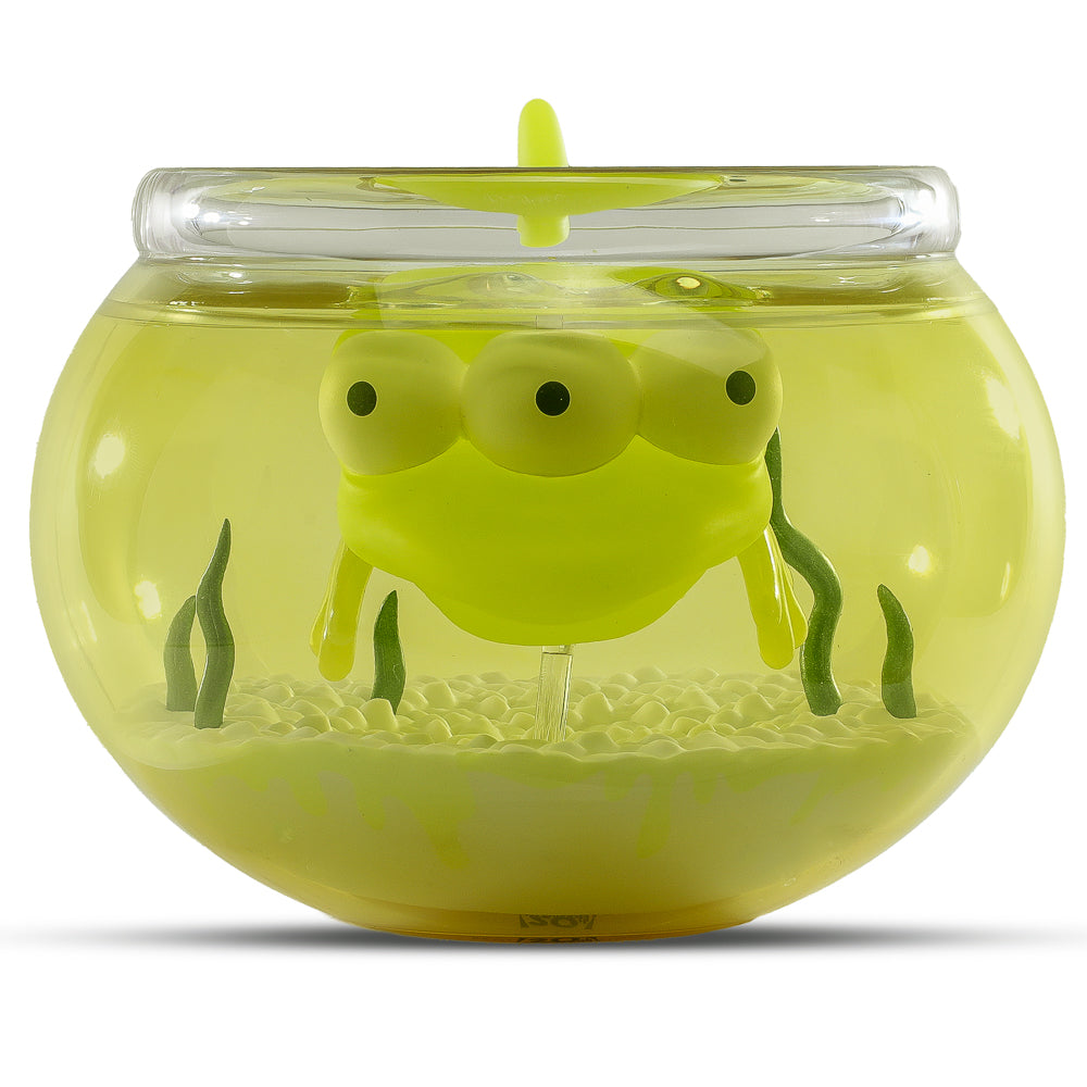 The Simpsons - Blinky in Fish Bowl 5.5” Glow-in-the-Dark Vinyl Art Figure (Radioactive Edition) - Kidrobot.com Exclusive