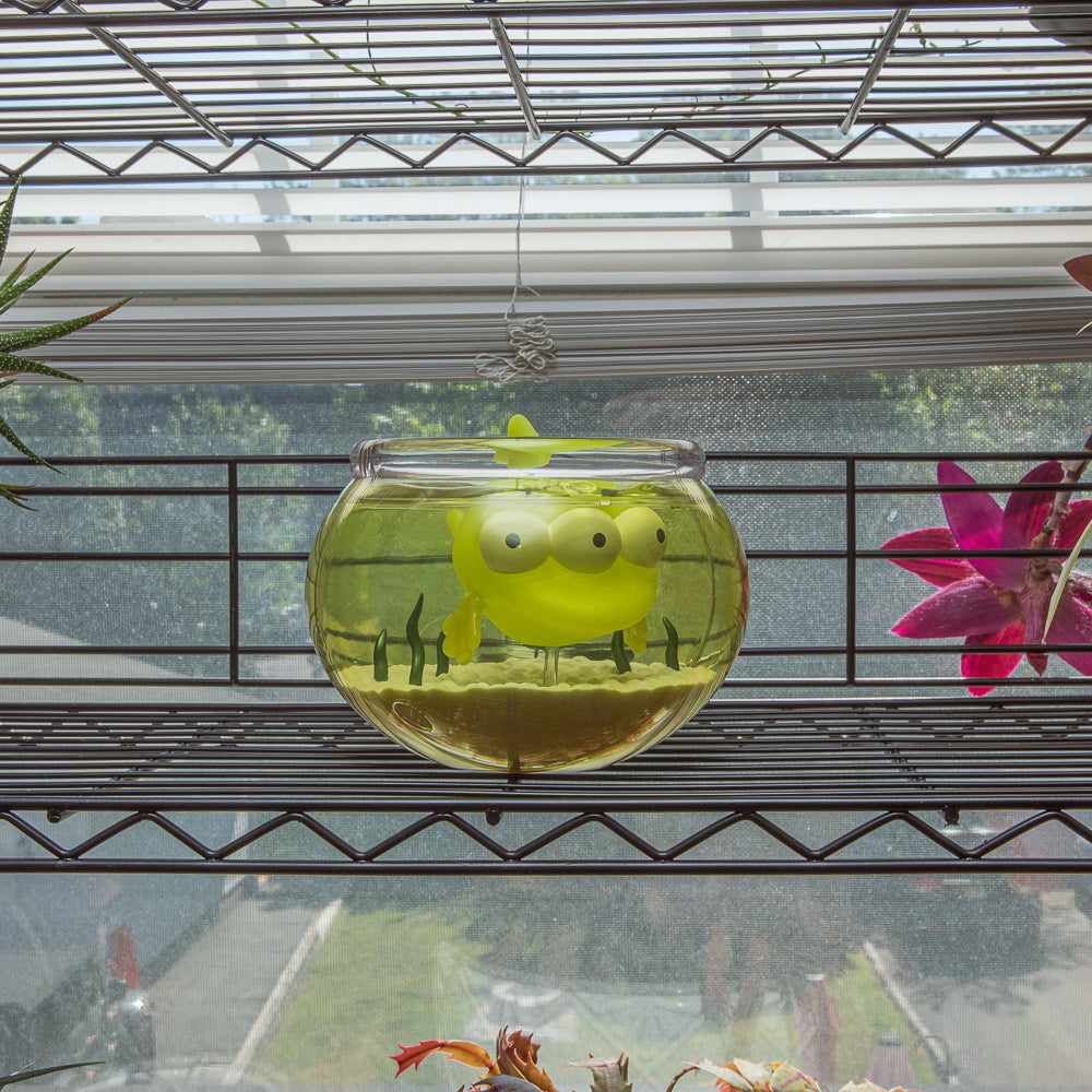 The Simpsons - Blinky in Fish Bowl 5.5” Glow-in-the-Dark Vinyl Art Figure (Radioactive Edition) - Kidrobot.com Exclusive